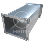 Короб вентиляционный 100x100 L-1250 мм оцинкованный  
